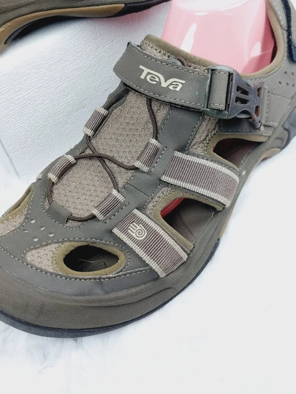 Teva Men's Olive Green Omnium 2 Close-Toe Mesh Sports Sandal Size US 11.5